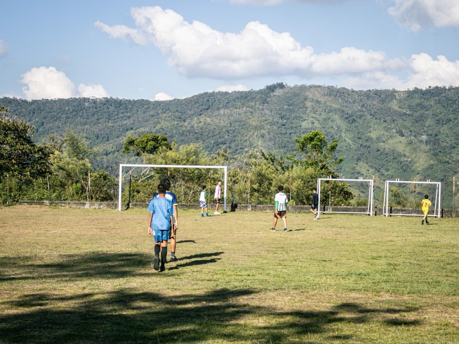 Cancha deportiva rural en Yolombó, Antioquia